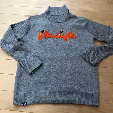 FILA 그레이 터틀넥 스웨터
