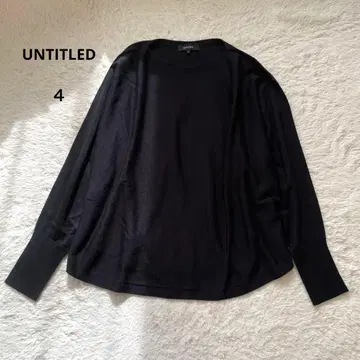 언타이틀 실크 혼방 보트넥 니트 큰 사이즈 4