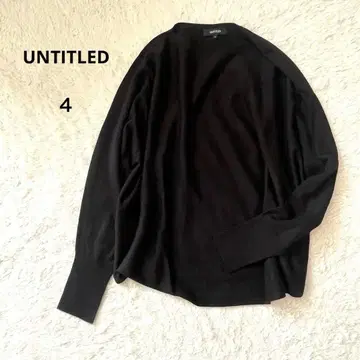 언타이틀 실크 혼방 보트넥 니트 큰 사이즈 4