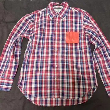 KATO BASIC 체크 무늬 긴팔 셔츠 S 사이즈