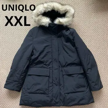 UNIQLO 울트라 웜 다운 숏코트 XXL 블랙