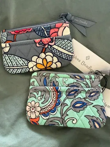 Vera Bradley 코인 케이스 2개 세트