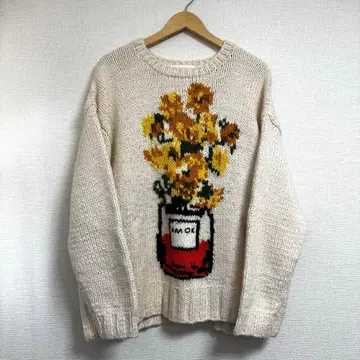 amok 아모크 SUNFLOWER KNIT 니트 플라워 S 사이즈