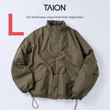 TAION 타이온 별주 리버서블 숏 모즈 다운 블루종 L