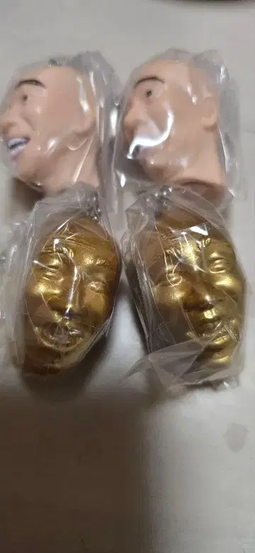 효로쿠 피규어 4체 세트 웃는 얼굴과 골드 컬러 얼굴