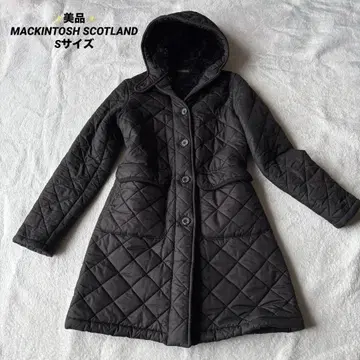 새상품급 매킨토시 퀼팅 코트 블랙 S 사이즈 보아