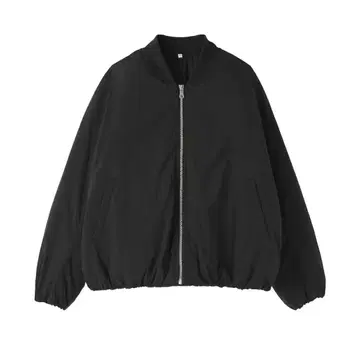 무인양품 MUJI 후와리 솜 블루종 여성 블랙 M