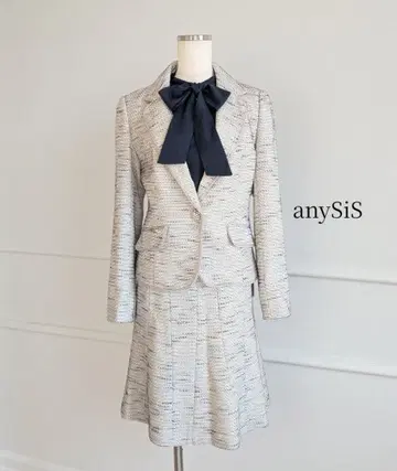 택 포함 새상품 anySiS 트위드 셋업 세레모니