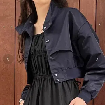 BEAUTY&YOUTH 나일론 트윌 숏 블루종 네이비