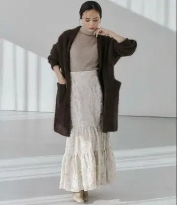 anuans 오리지널 자카드 캉캉 스커트 M 사이즈