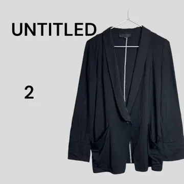 UNTITLED 블랙 테일러드 자켓