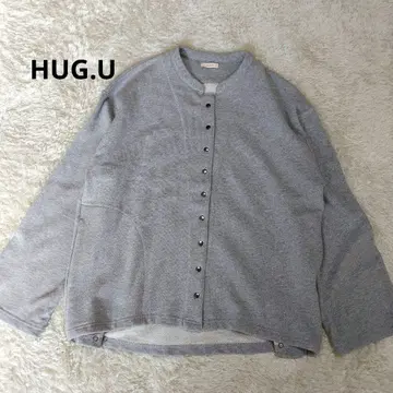 HUG.U 코쿤형 와이드 소매 가디건 맨투맨 가디건