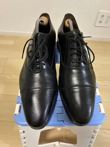 블랙 레더 드레스 슈즈