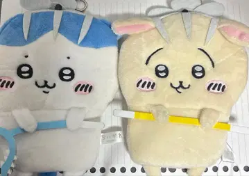 치이카와 (먼작귀) 하치와레 토끼 낚시릴 패스 케이스 운반