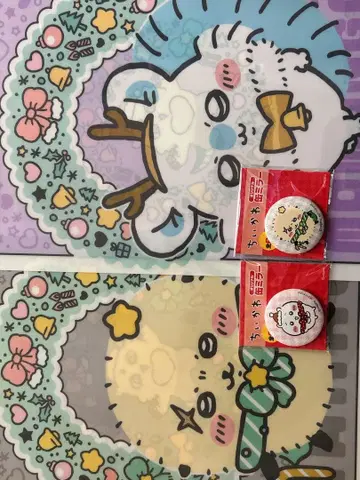 세븐일레븐 치이카와 오리지널 캔 거울 2개와 클리어 파일 2장 세트