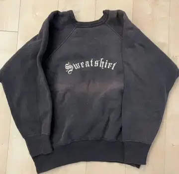 빈티지 블랙 맨투맨 올드