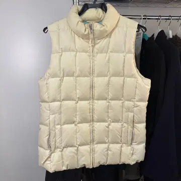 GAP 아이보리 퀼팅 다운 베스트 M 구제 의류
