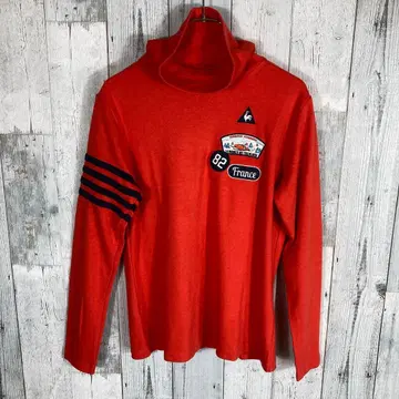 르꼬끄 오렌지 터틀넥 긴팔 여성용 L 사이즈