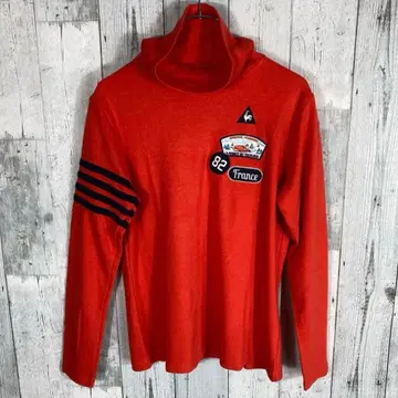 르꼬끄 오렌지 터틀넥 긴팔 여성용 L 사이즈