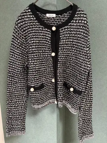 FRAY I.D 스트라이프 니트 가디건