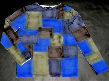 치비디니 후염 스웨터 시크한 상의 44 블루 브라운 계열