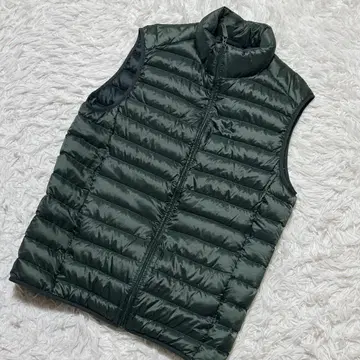 [ 2357 ] UNIQLO 유니클로 다운 베스트 슬리브리스 카키 경량