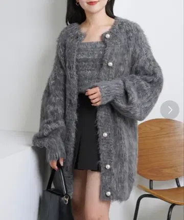 chico 2WAY 펄 단추 가디건