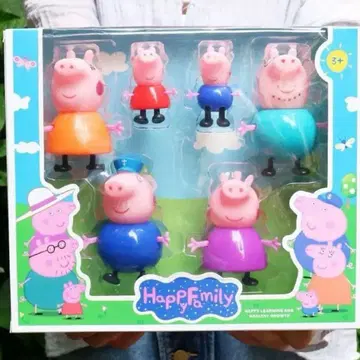 Peppa pig 페파 피그 완구 피규어 6개 박스 포함