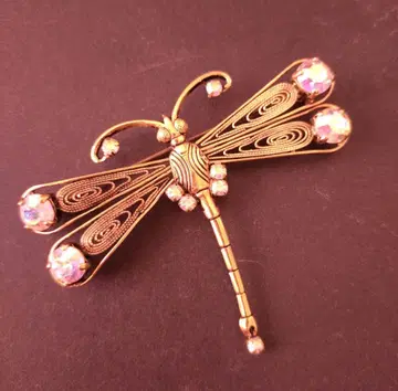 빈티지 브로치 잠자리