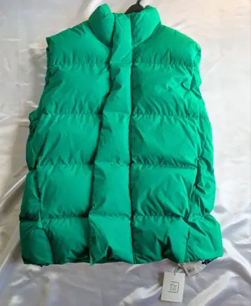 새상품 PaDD 패드 볼륨 다운 베스트 다운 자켓 블루종 에스트네이션