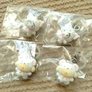 산리오 메지루시 액세서리 4점 복슬복슬 스노우 쿠로미 폼폼푸딩