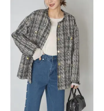 &.NOSTALGIA 트위드 자켓