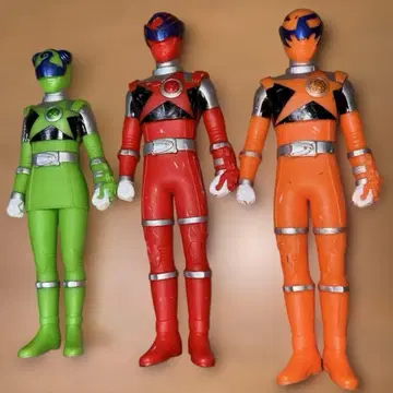 큐렌쟈 3체 세트 슈퍼전대 히어로 피규어 소프트 비닐 묶음 판매