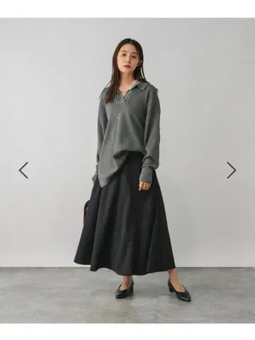 GLOBAL WORK 이지케어 코듀로이 플레어 스커트