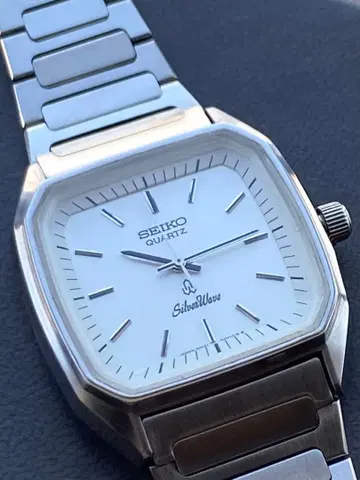 세이코 SEIKO 실버 웨이브 극상품 앤티크