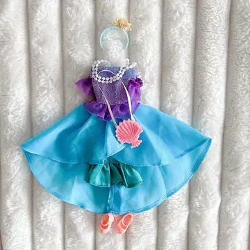 디즈니 리조트 패션 인형 드레스 세트 아리엘 리카짱