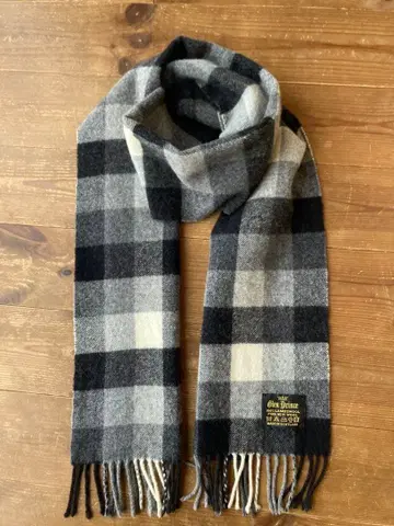 새상품급 스코틀랜드제 Glen Prince 램스울 머플러 모노톤