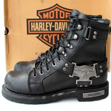 HARLEY-DAVIDSON 바이커 부츠 사이드 지퍼 레이스업