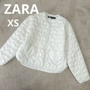 [ 새상품급 ] ZARA 자라 하트 퀼팅 자켓 XS 화이트