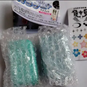 그리운 옛날 휴대폰 마스코트 + 시플라 한정판 에메랄드 그린 라이트 블루