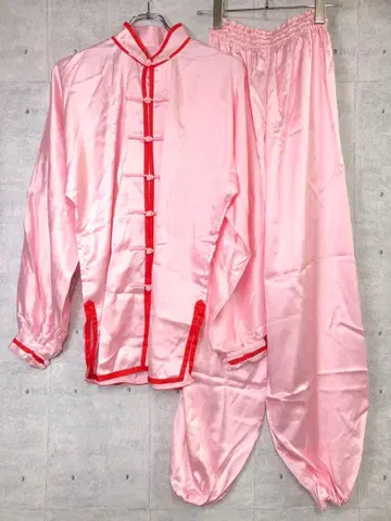 태극권 중화 무술 구제 의류 쿵푸 차이나풍 새틴 룸웨어 셋업