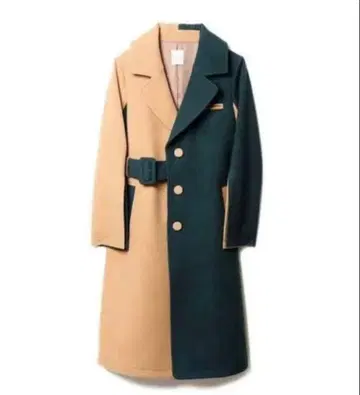 레이디 아젤 고급 바이컬러 코트