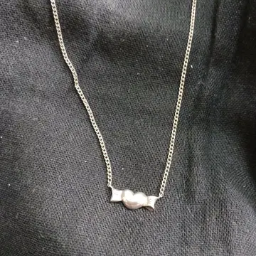 실버 하트형 펜던트 목걸이