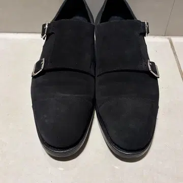 UNITED ARROWS 더블 몽크 스트랩 슈즈 블랙 6 1/2