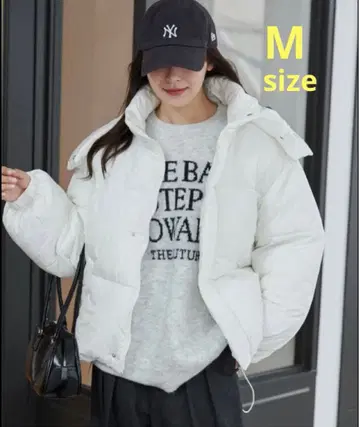 새상품 WEGO 2way 패딩 블루종 다운 코트 다운 자켓 M