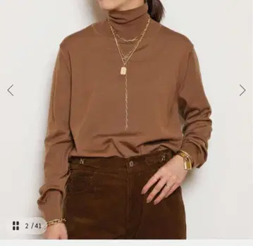 택 포함 시착만 한 상품 FF30 TODAY 터틀넥 풀오버 카멜