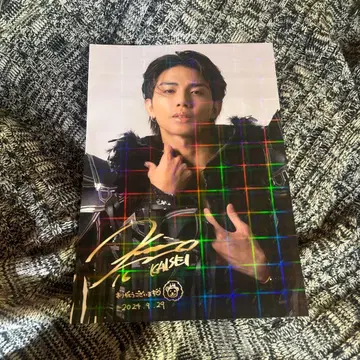 타케치 카이세이 사인 프린트 포함 홀로그램 포트레이트 프로레슬링