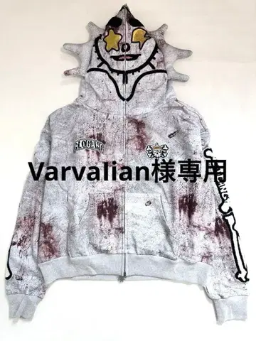 미사용 새상품 GLOGANG 후드 부착 후드티 집업 S 사이즈 정품