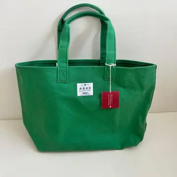 쿠라시키 캔버스 그린 토트백