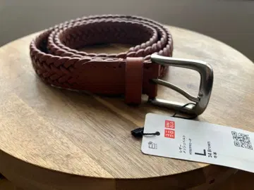 브라운 웨빙 벨트 L 사이즈